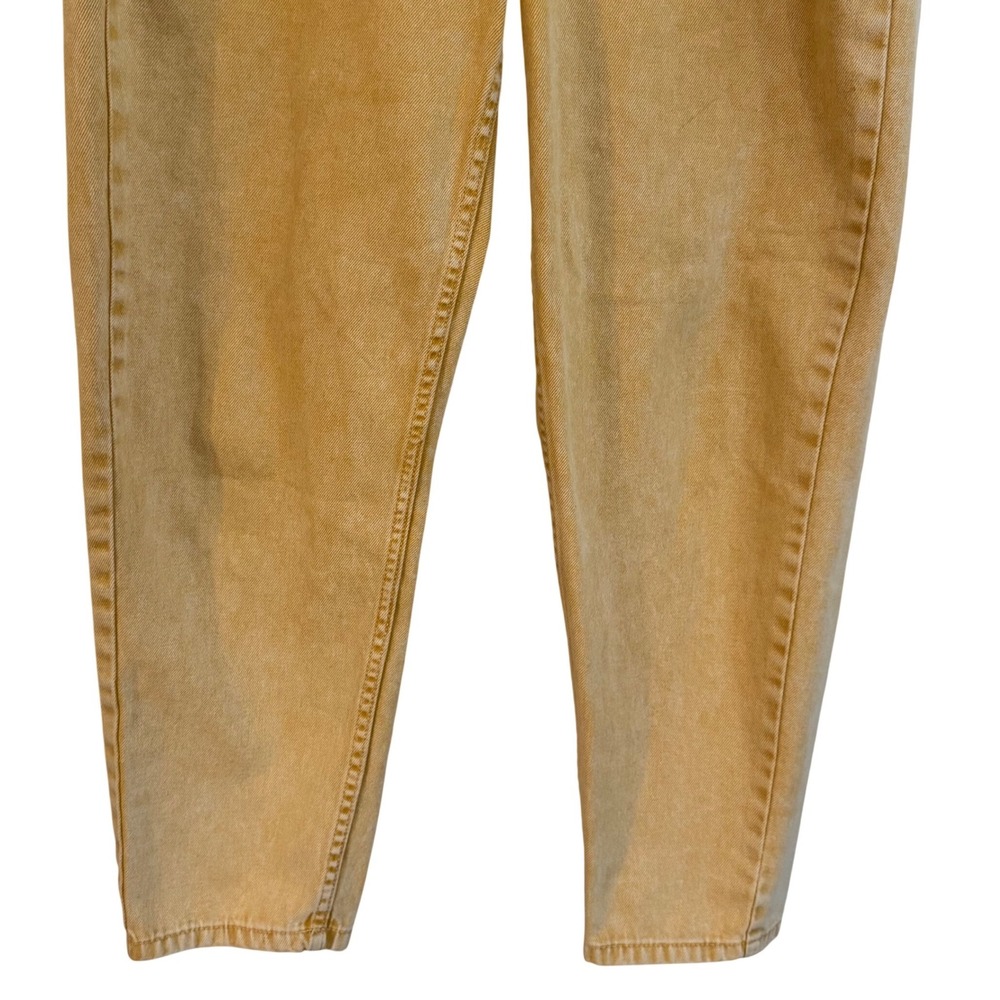 Denim Co Mustard Yellow High Rise Mom Jeans Women's US 8 100% Cotton - Picture 4 of 10
